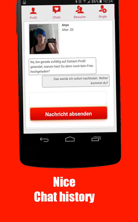 Chat-bildschirm dating-app