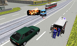 Ambulance Simulator 3D скриншот 2