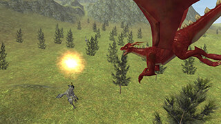 Flying Fire Drake Simulator 3D скриншот 4