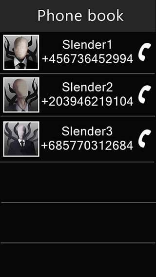 Fake Call Slender Joke скриншот 2