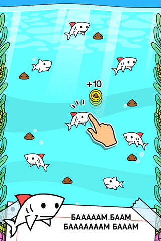 Shark Evolution: Clicker Game скриншот 1