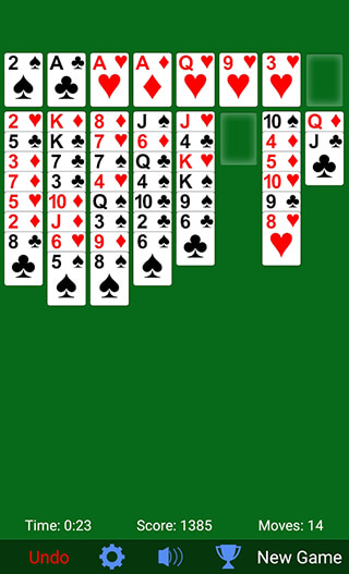 Freecell Solitaire скриншот 2