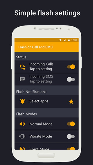 Flash on Call and SMS скриншот 1