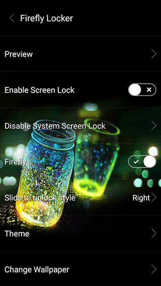 Fireflies Lockscreen скриншот 1