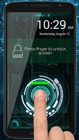 Fingerprint Lock Screen Prank скриншот 1