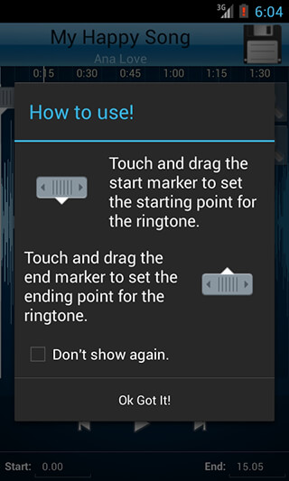 MP3 Cutter and Ringtone Maker скриншот 2