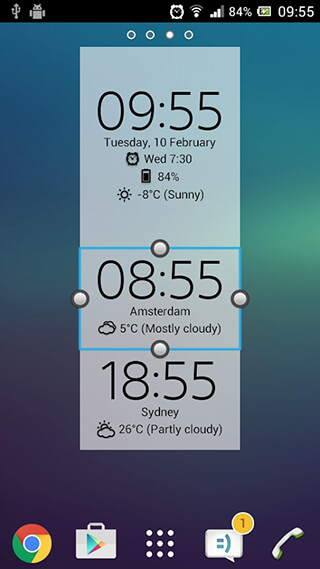 Digital Clock Widget Xperia скриншот 3