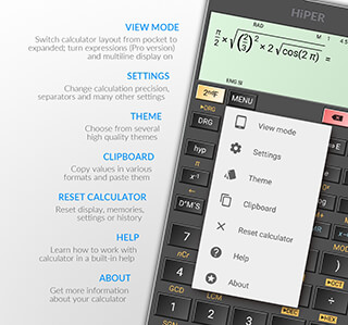 HiPER Scientific Calculator скриншот 2