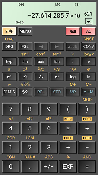 HiPER Scientific Calculator скриншот 3