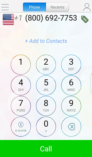 WePhone: Free Phone Calls and Cheap Calls скриншот 1