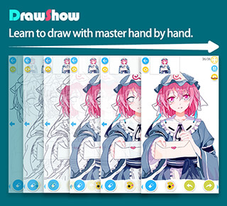 DrawShow: Anime Manga Tutorial скриншот 1