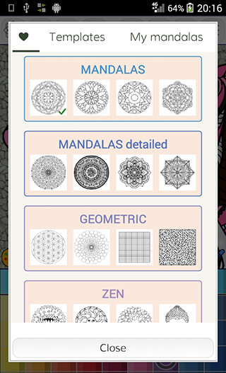 Mandalas Coloring Pages скриншот 2