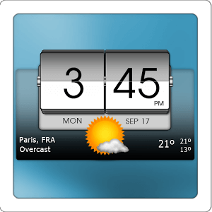 3D Flip Clock and Weather